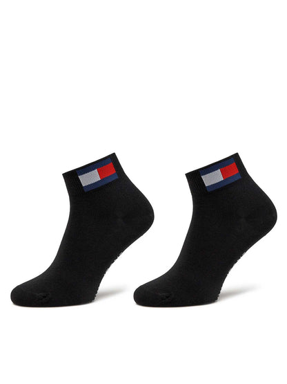 Calzini quarter unisex neri Tommy Hilfiger