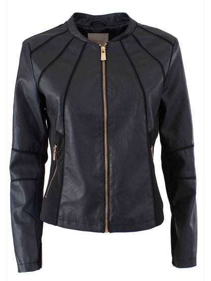 GIACCA IN ECOPELLE YES ZEE RAGAZZA - NERO