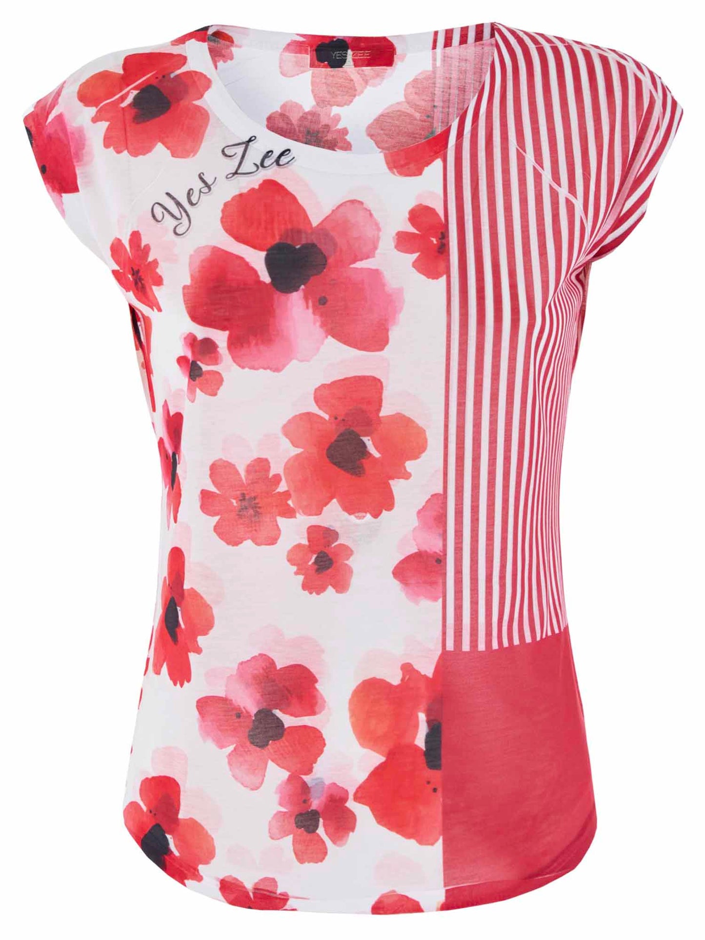 T-SHIRT CON STAMPA YES ZEE DONNA ROSSO