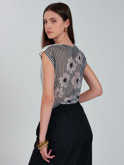 T-SHIRT CON STAMPA YES ZEE DONNA NERO