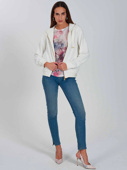 T-SHIRT CON STAMPA YES ZEE DONNA ROSA