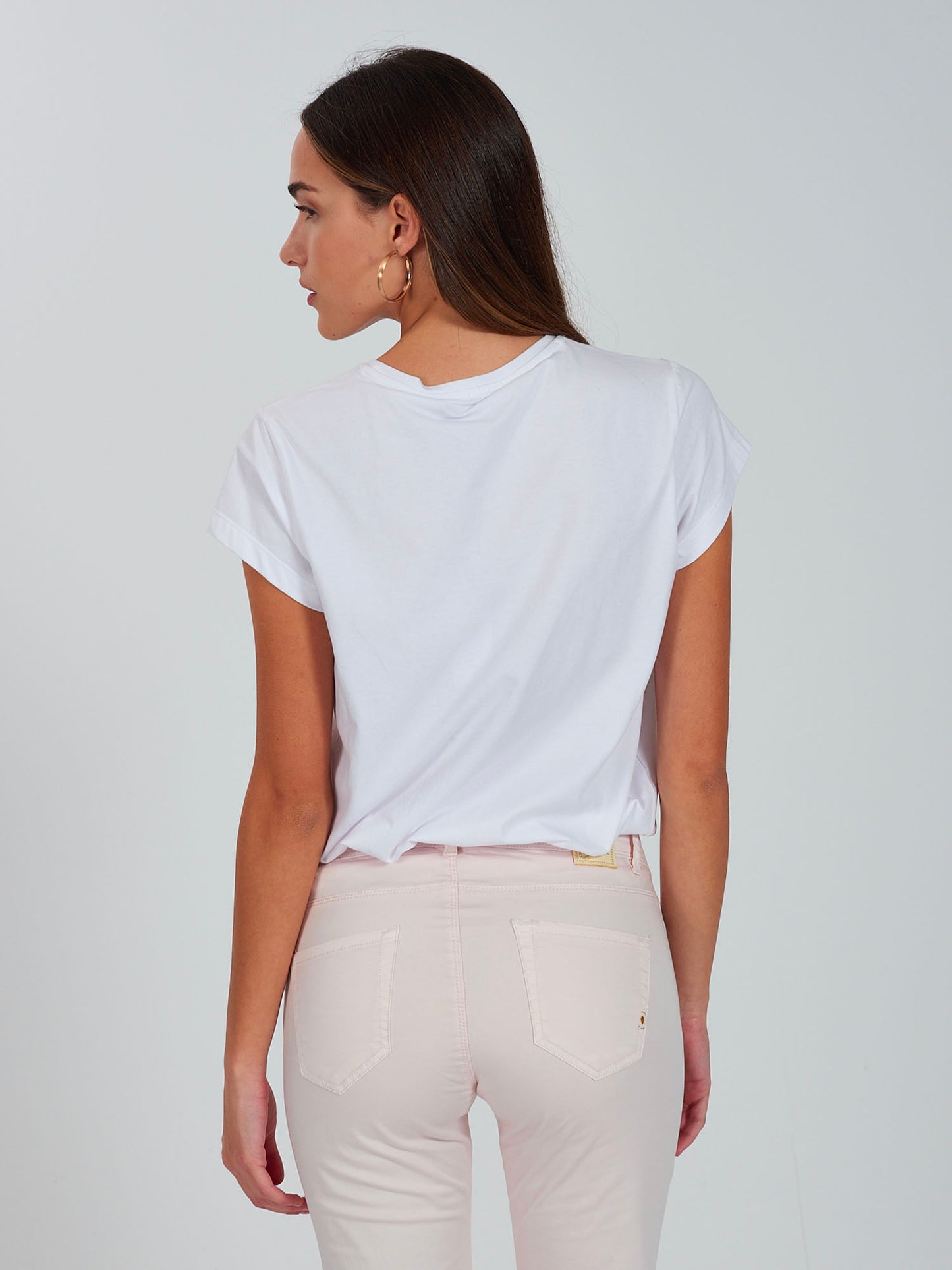 T-SHIRT CON STAMPA YES ZEE DONNA BIANCO