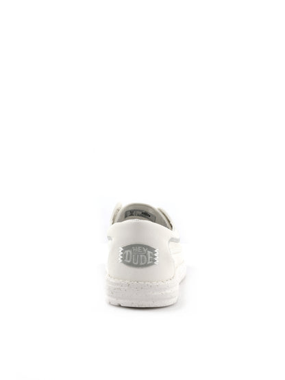 Hey Dude Wally Cru, slip on uomo bianche ultraleggere e confortevoli