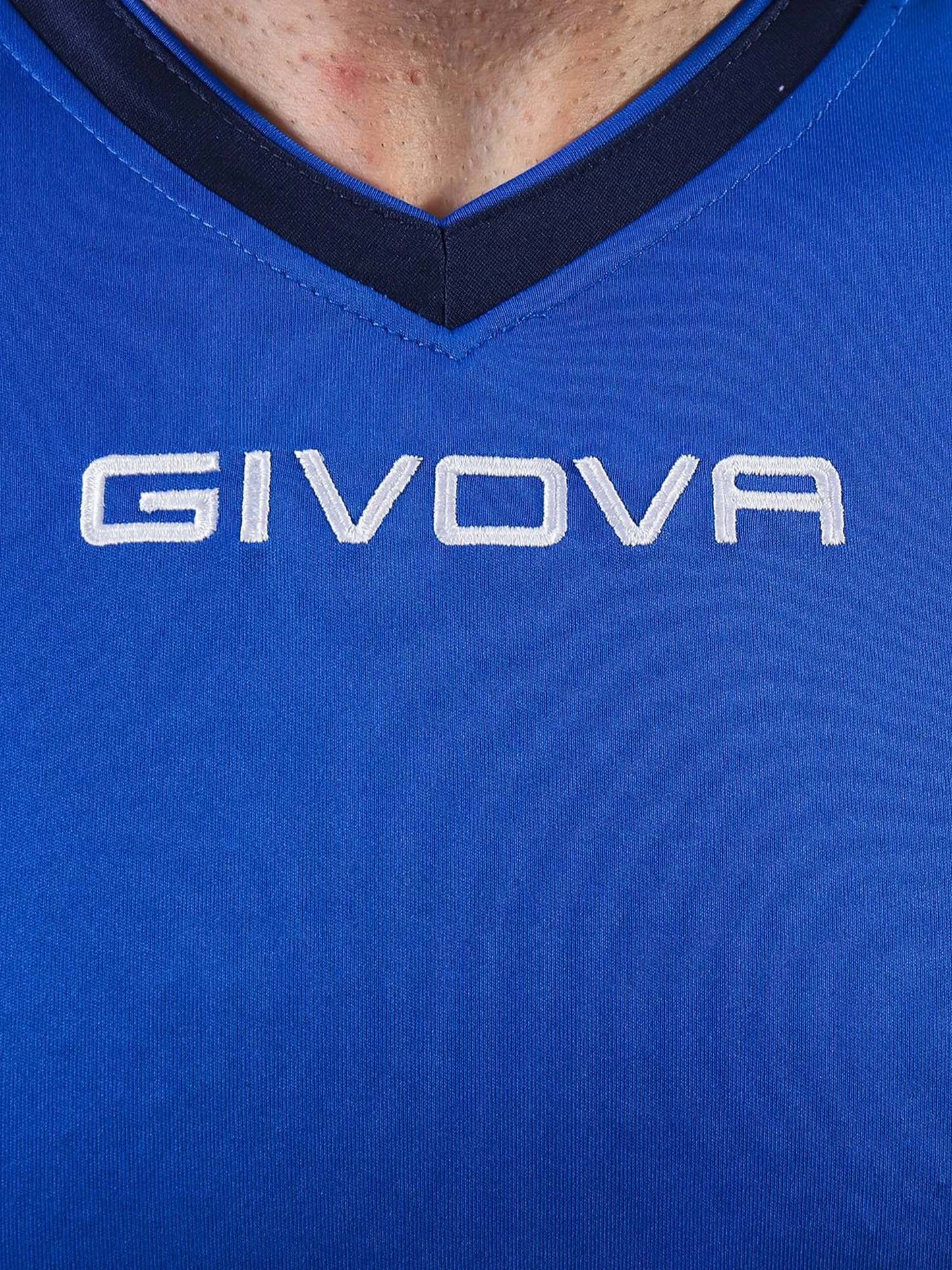 Givova Revolution, t-shirt sportiva da uomo azzurra