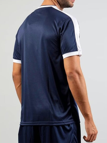 T-SHIRT REVOLUTION INTERLOCK GIVOVA BLU-BIANCO