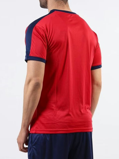 T-SHIRT REVOLUTION INTERLOCK GIVOVA ROSSO BLU