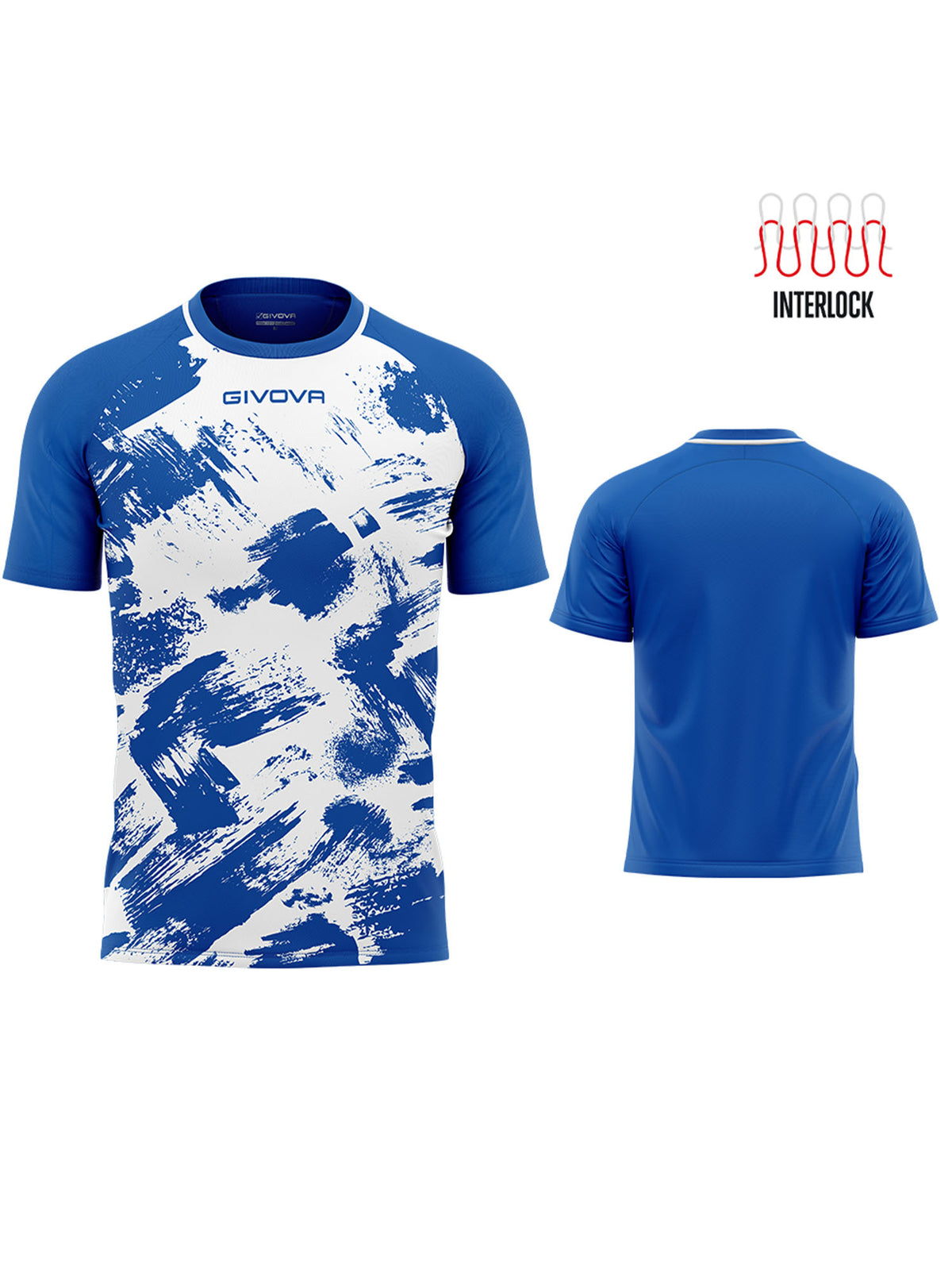 Givova t-shirt art da uomo azzurro