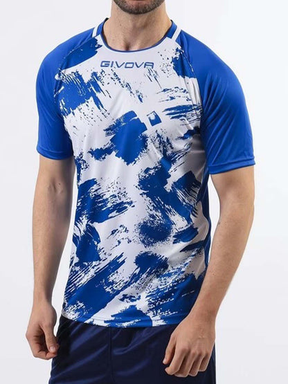 T-SHIRT ART INTERLOCK GIVOVA AZZURRO