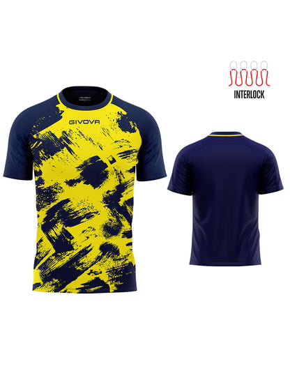 T-SHIRT ART INTERLOCK GIVOVA GIALLO BLU