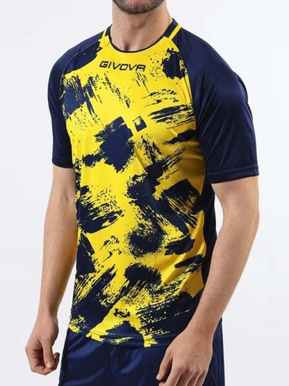 T-SHIRT ART INTERLOCK GIVOVA GIALLO BLU