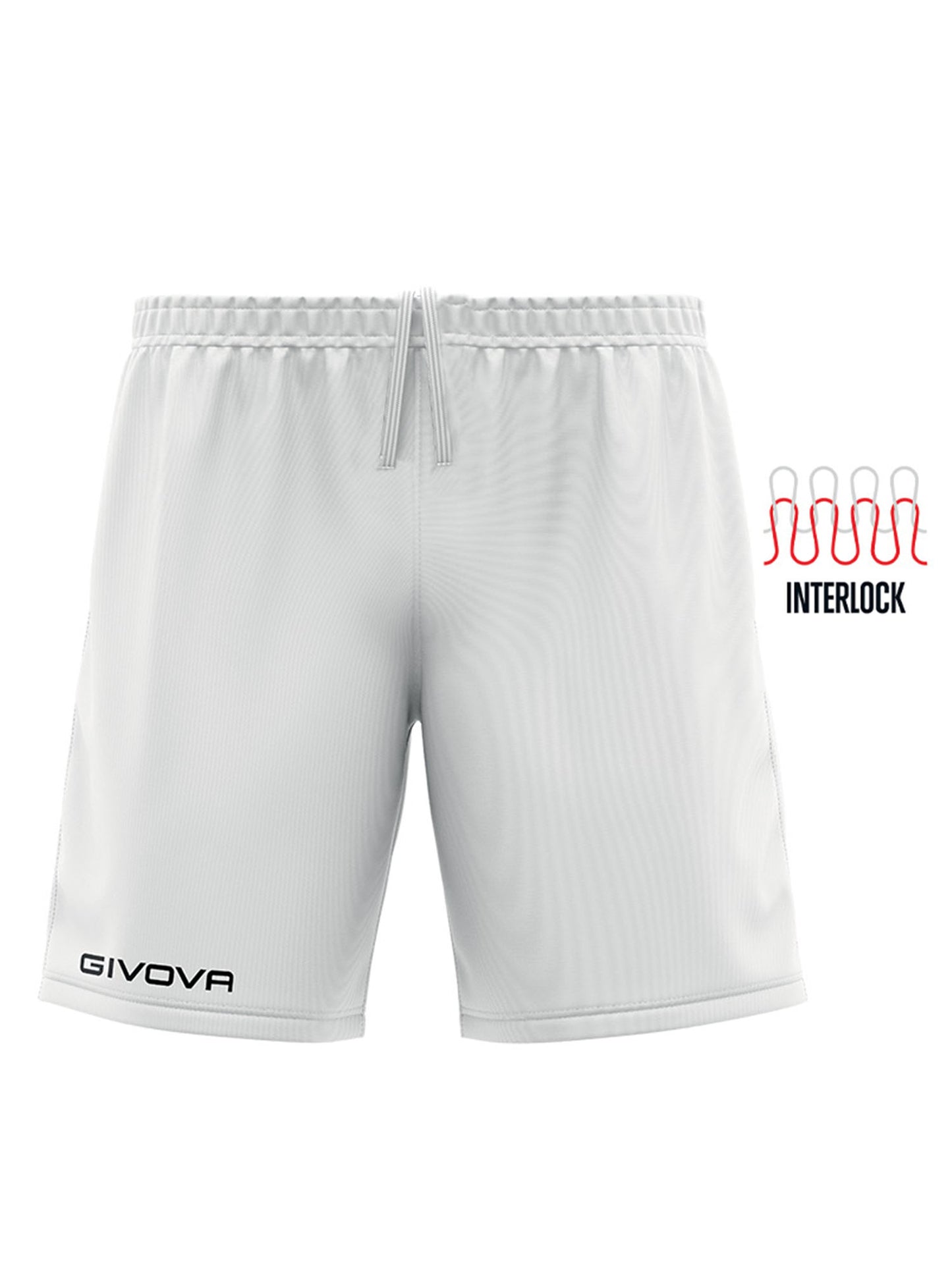 SHORT CAPO INTERLOCK GIVOVA UOMO BIANCO