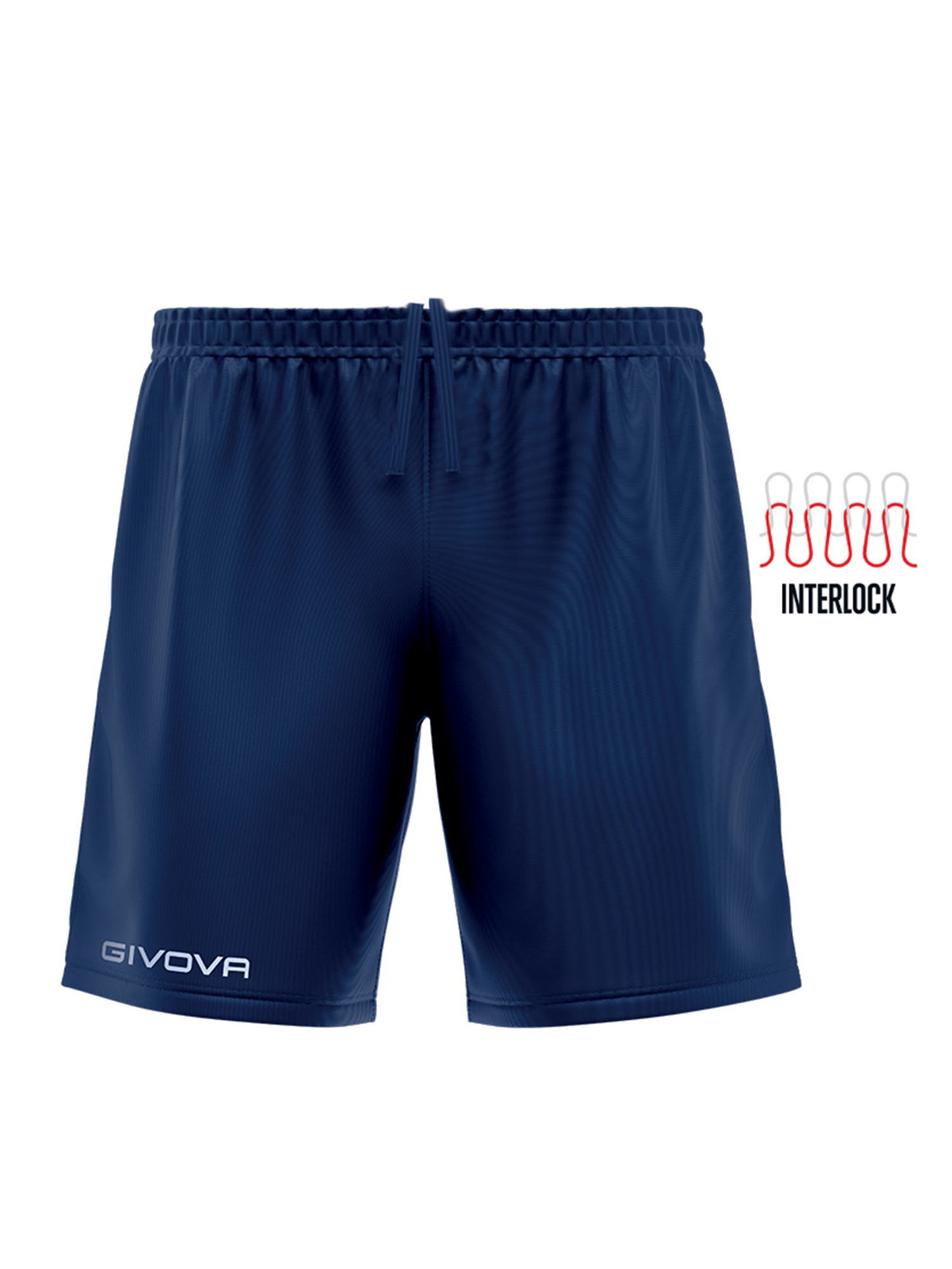 SHORT CAPO INTERLOCK GIVOVA UOMO BLU