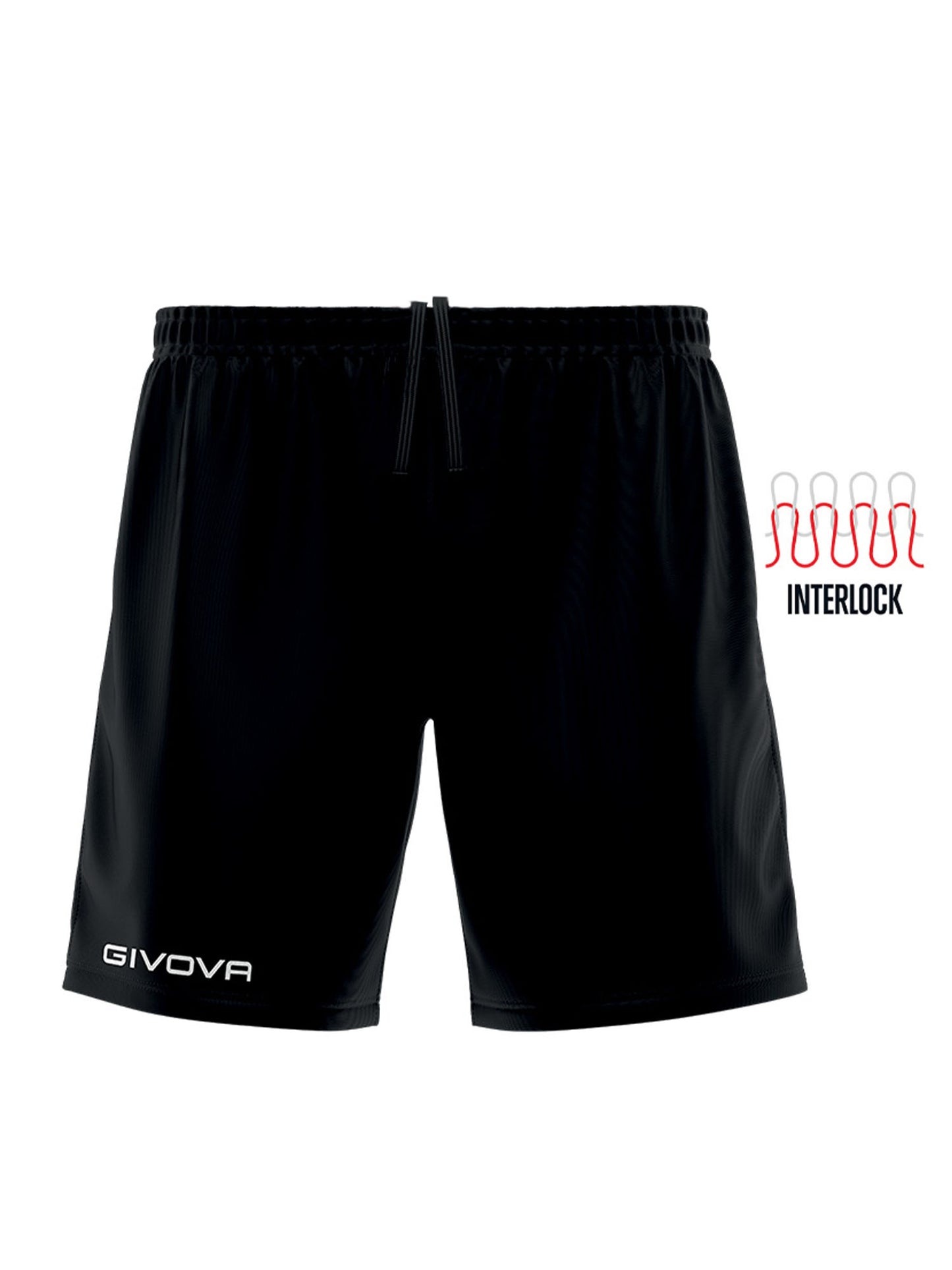SHORT CAPO INTERLOCK GIVOVA UOMO NERO