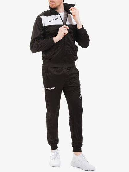 TUTA VISA GIVOVA UOMO NERO-BIANCO