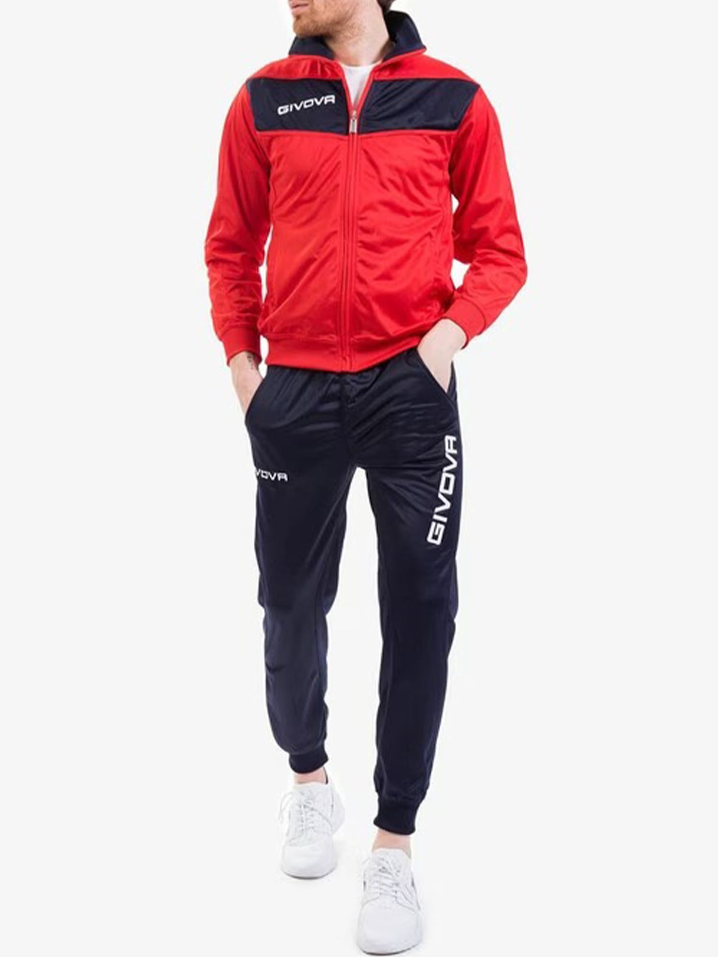 TUTA VISA GIVOVA UOMO ROSSO BLU