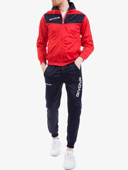 TUTA VISA GIVOVA UOMO ROSSO BLU