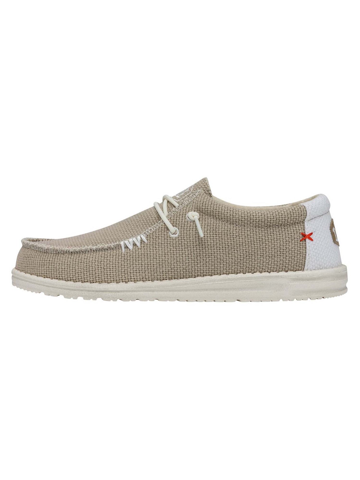 Hey Dude Wally Braided, slip on casual da uomo beige con cinturino