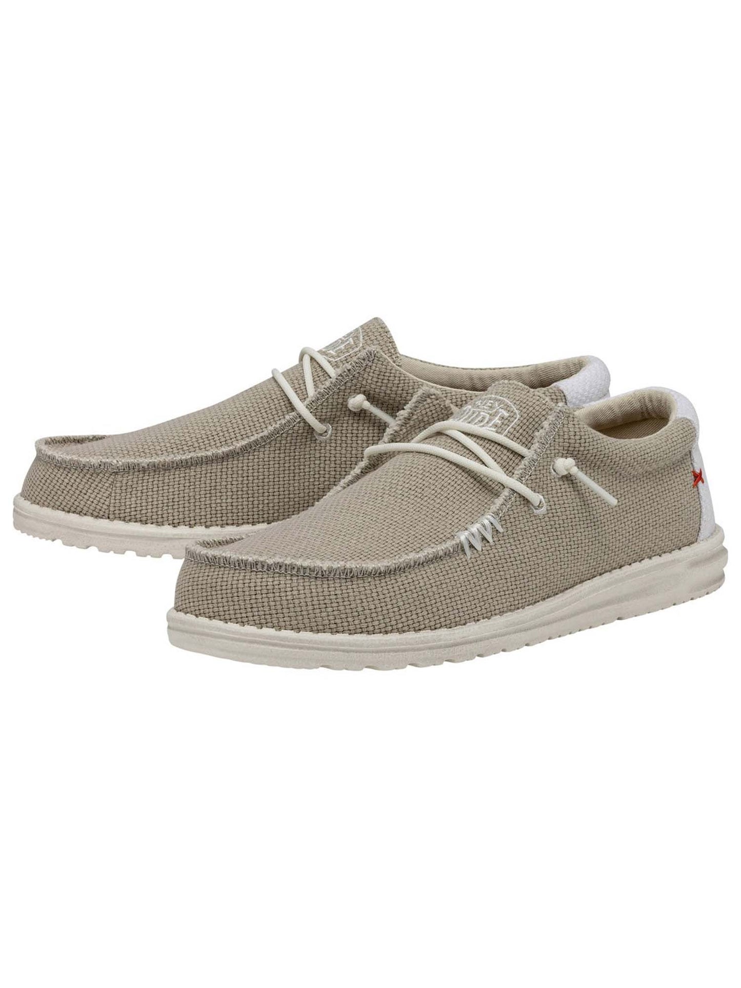 Hey Dude Wally Braided, slip on casual da uomo beige con cinturino