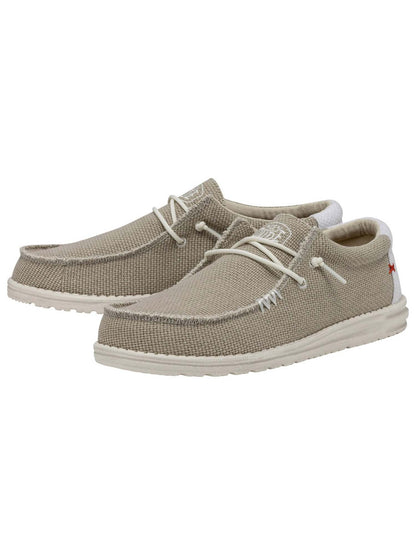Hey Dude Wally Braided, slip on casual da uomo beige con cinturino