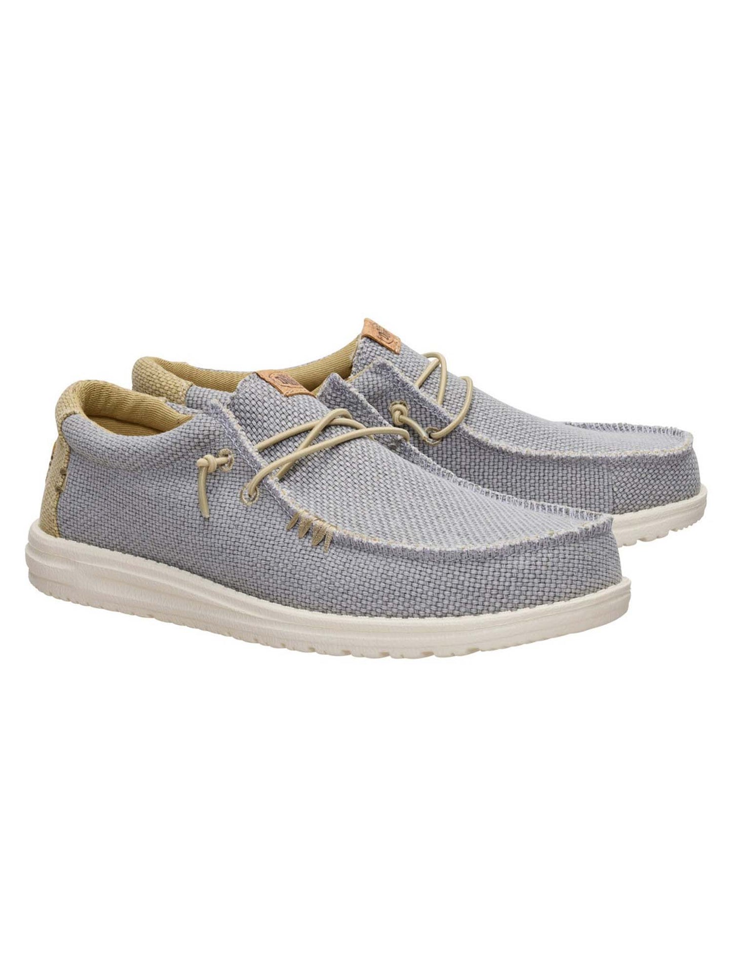 Hey Dude Wally Braided, slip on unisex in tessuto grigio