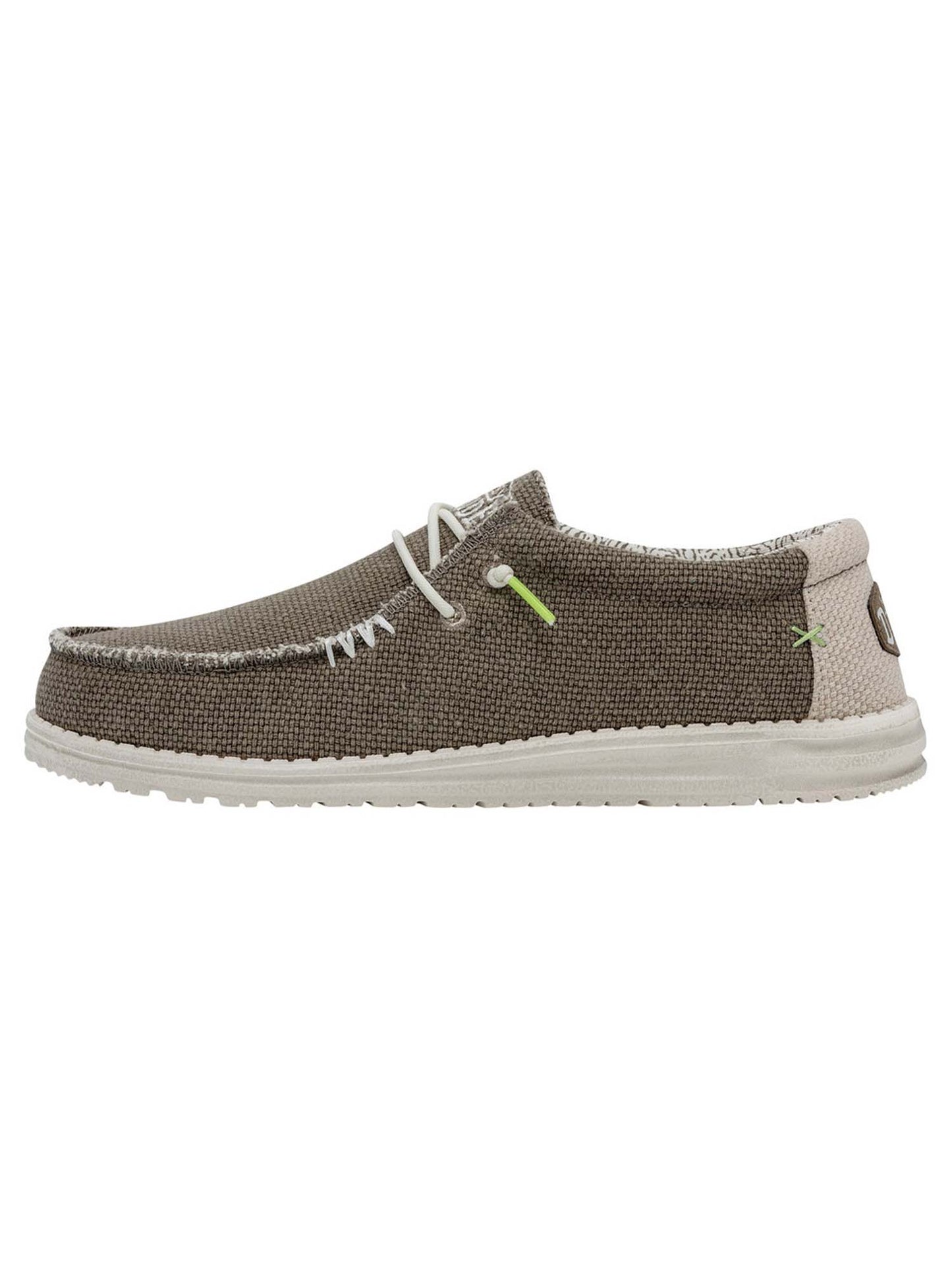 Hey Dude Wally Braided, slip on casual da uomo kaki senza tacco