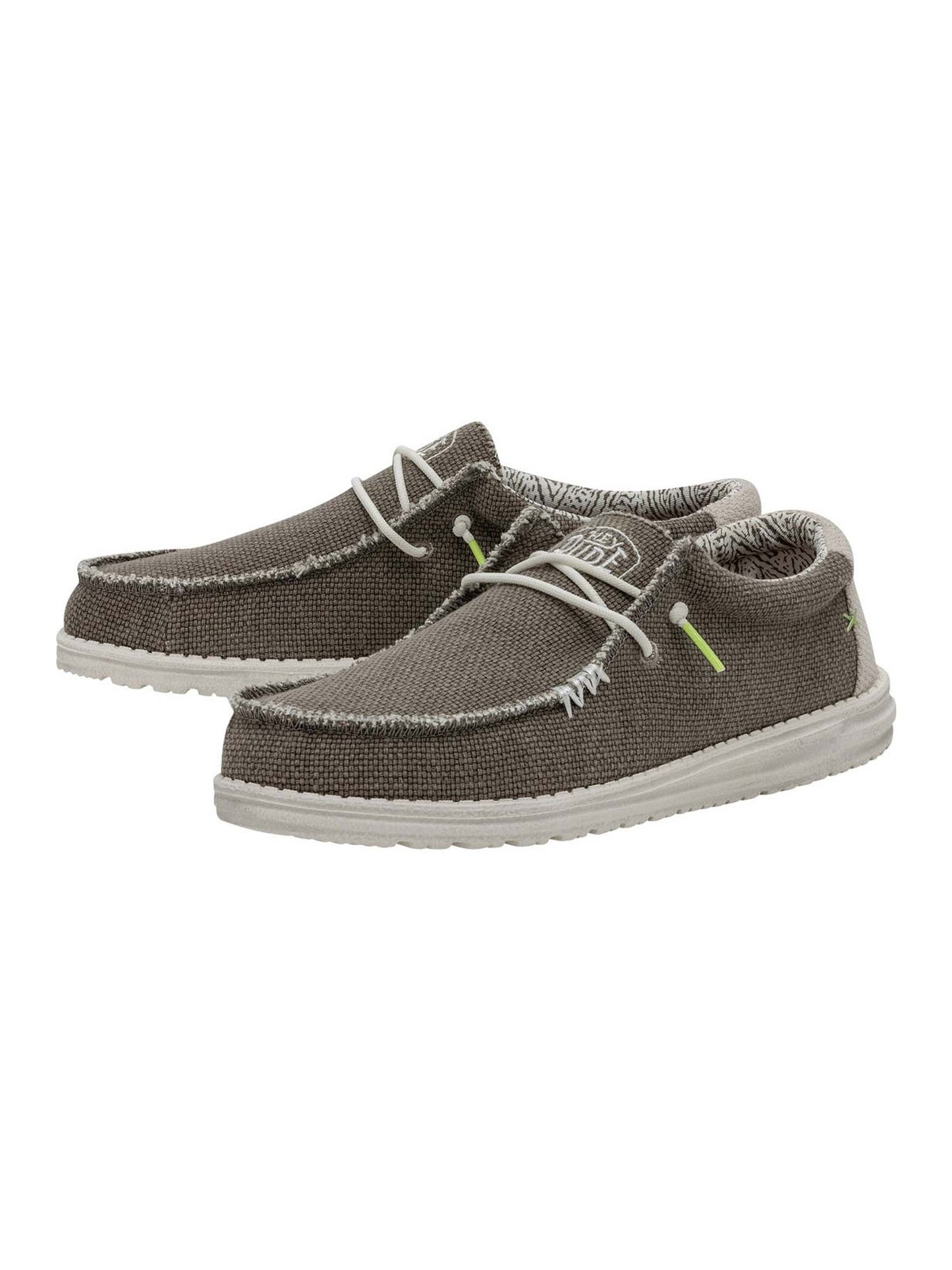 Hey Dude Wally Braided, slip on casual da uomo kaki senza tacco
