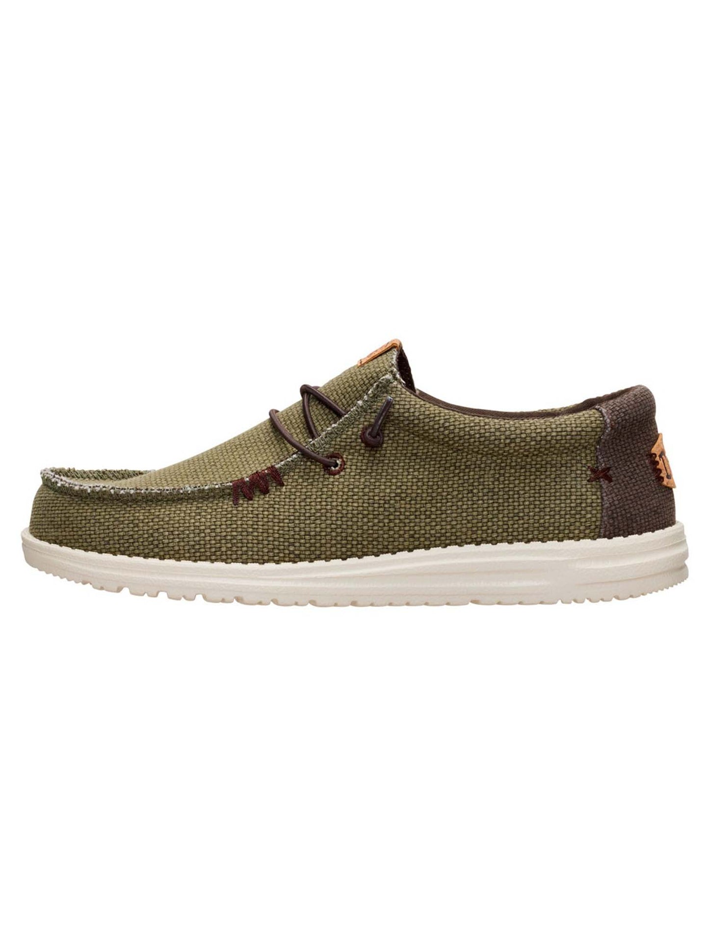 Hey Dude Wally Braided, slip on unisex adulto verde comode e leggere