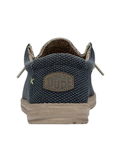 Hey Dude Wally Braided, scarpe slip on da uomo blu con tomaia intrecciata