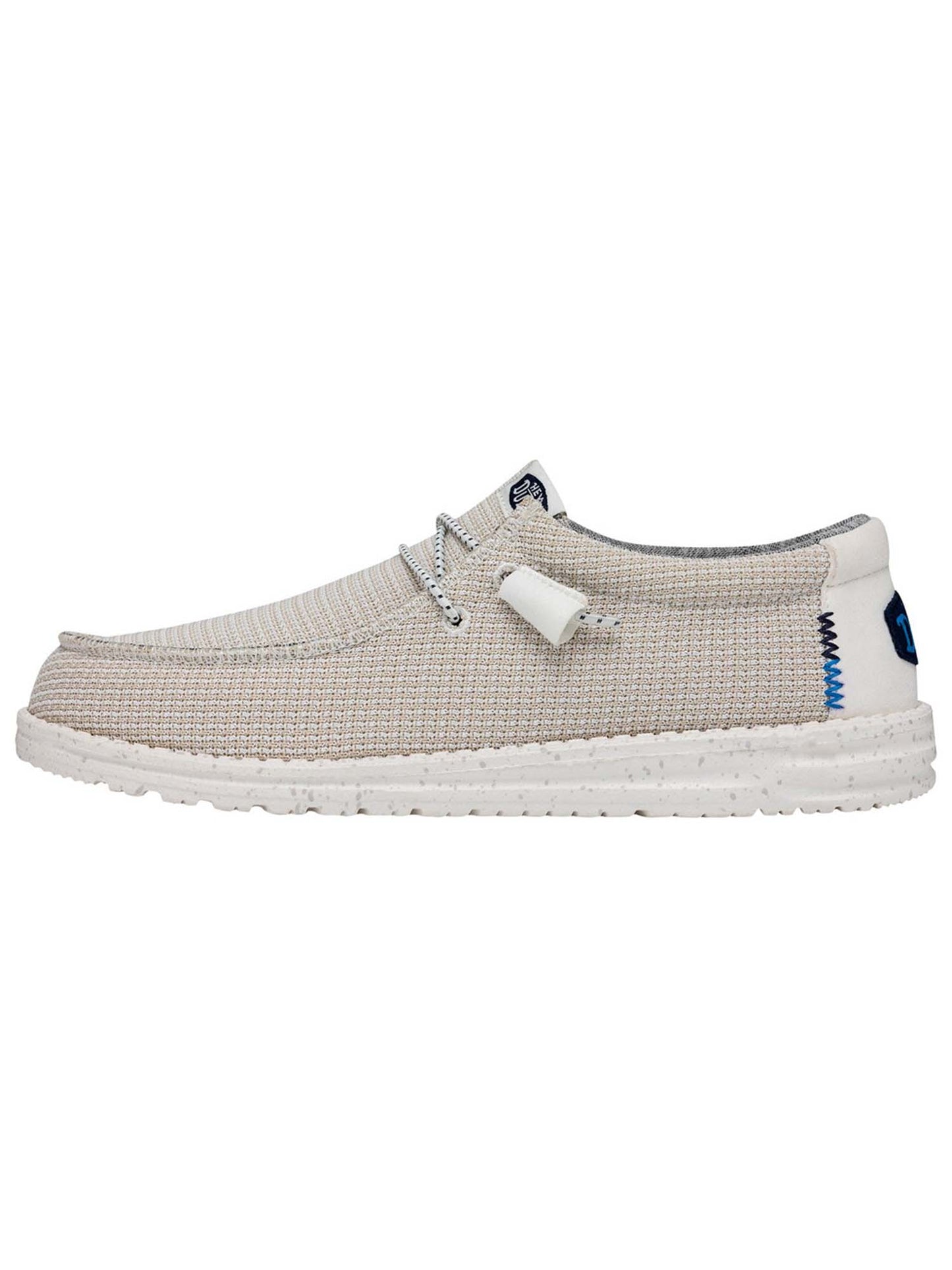 Hey Dude Wally Sport, slip on da uomo bianca comoda e leggera