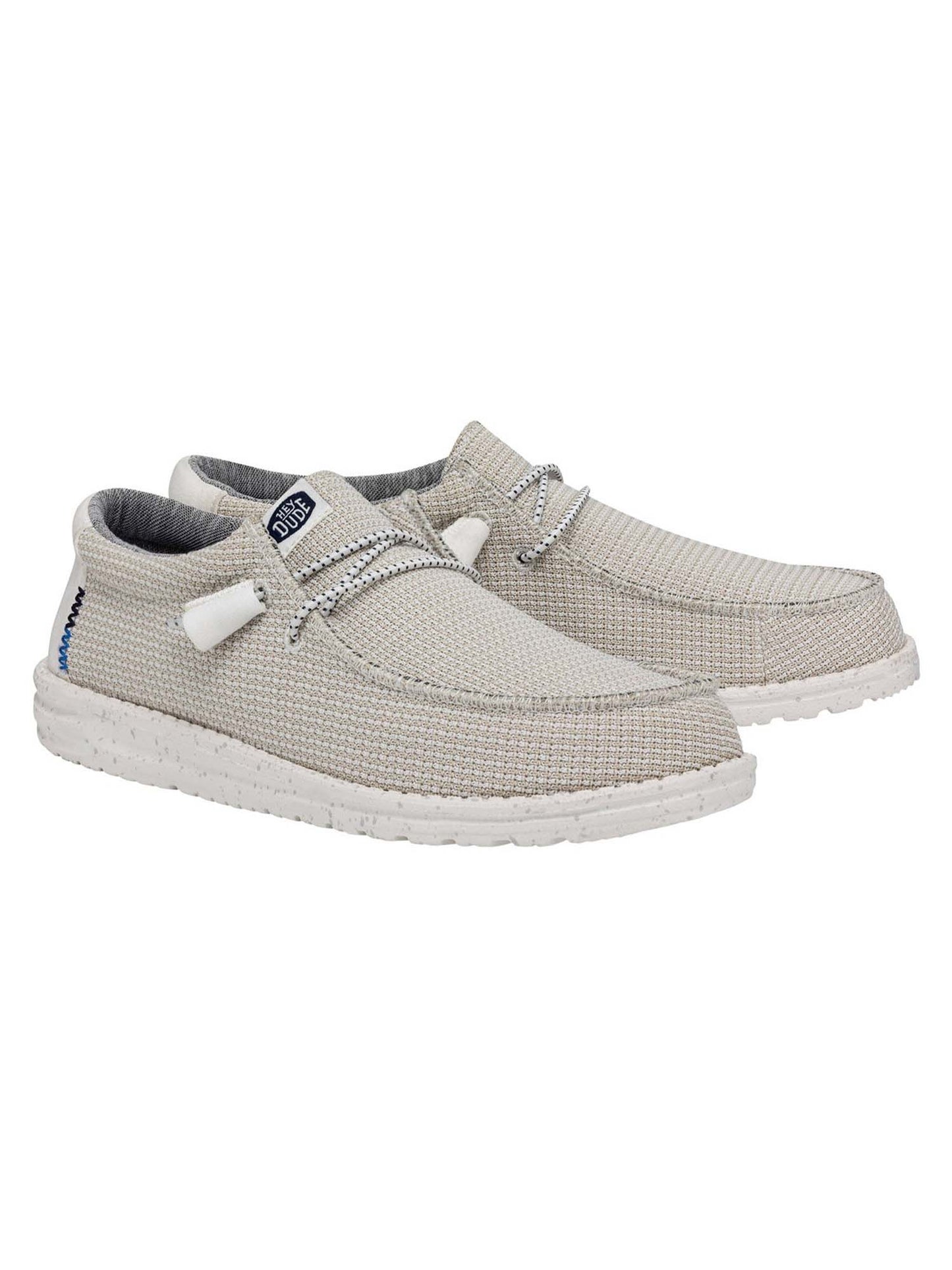 Hey Dude Wally Sport, slip on da uomo bianca comoda e leggera