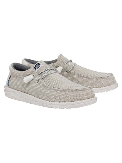Hey Dude Wally Sport, slip on da uomo bianca comoda e leggera
