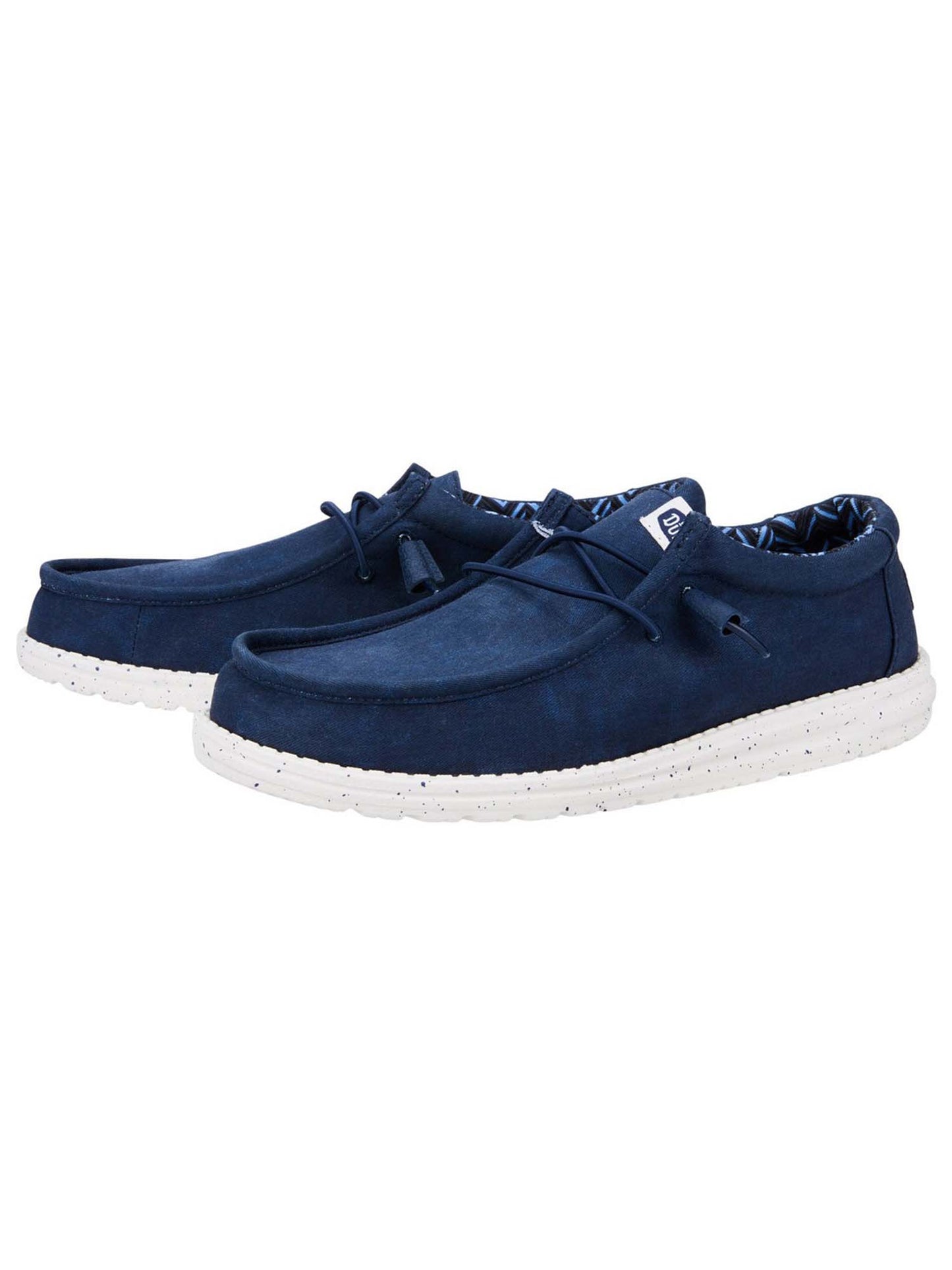 Hey Dude Wally Canvas slip on unisex blu comode e leggere