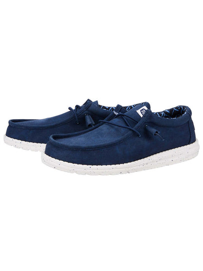 Hey Dude Wally Canvas slip on unisex blu comode e leggere