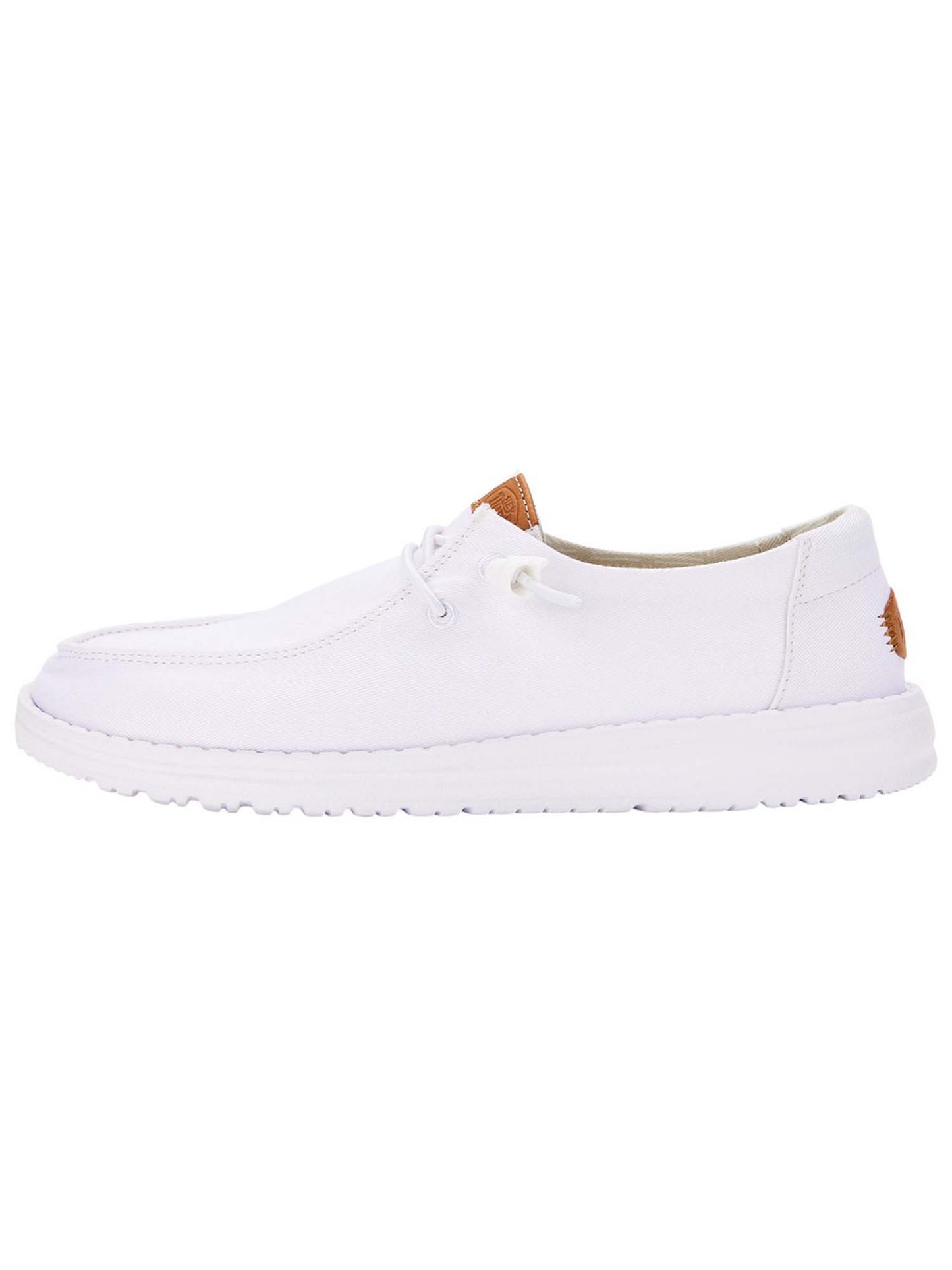 Hey Dude Wendy, slip on unisex in canvas bianco leggere e comode