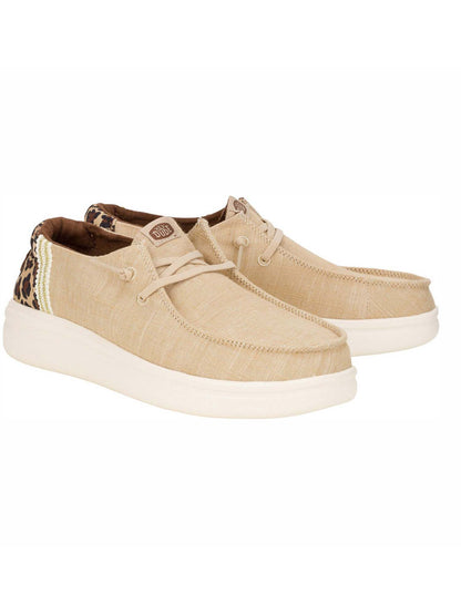 Slip on Wendy Rise Hey Dude da donna in tessuto con dettagli animalier