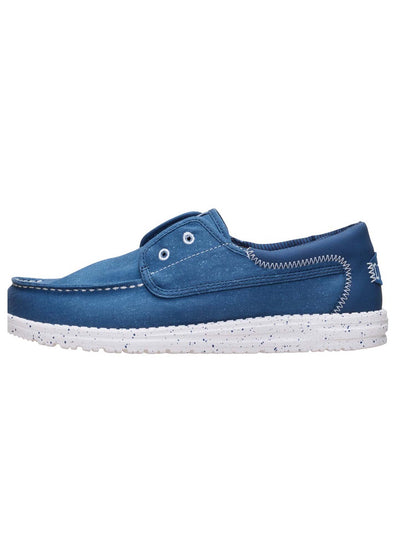 Hey Dude Wally Cru, slip on unisex adulto blu