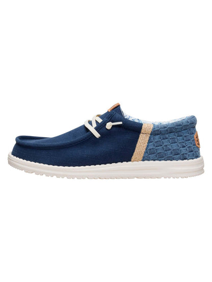 Hey Dude Wally Funk Summer Stitch, slip-on uomo blu casual
