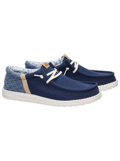 Hey Dude Wally Funk Summer Stitch, slip-on uomo blu casual
