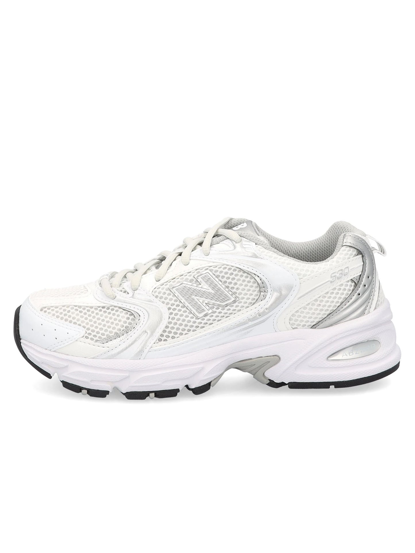 New Balance MR530 EMA, sneakers da donna bianche con dettagli argento