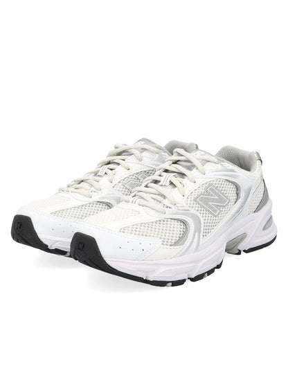 New Balance MR530 EMA, sneakers da donna bianche con dettagli argento