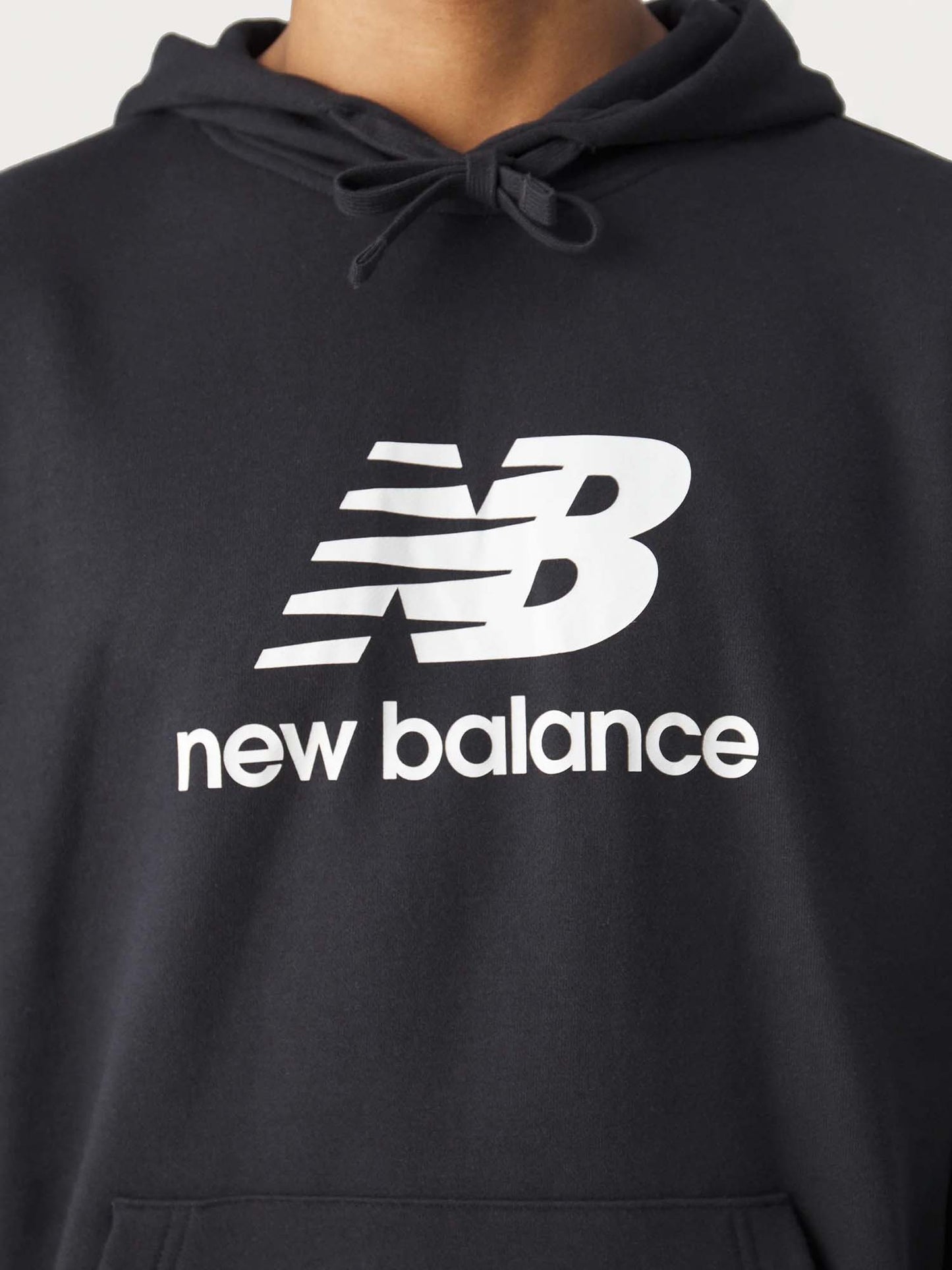 New Balance Sport Essentials, felpa uomo nera con cappuccio