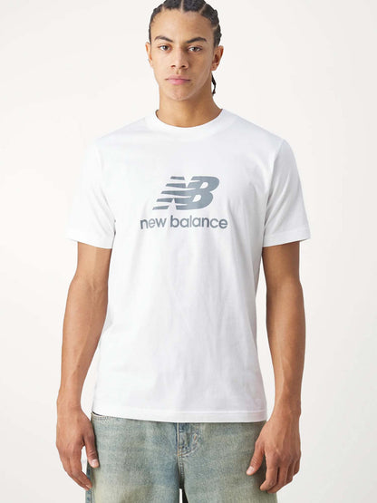New Balance Sport Essentials, t-shirt uomo bianca a maniche corte