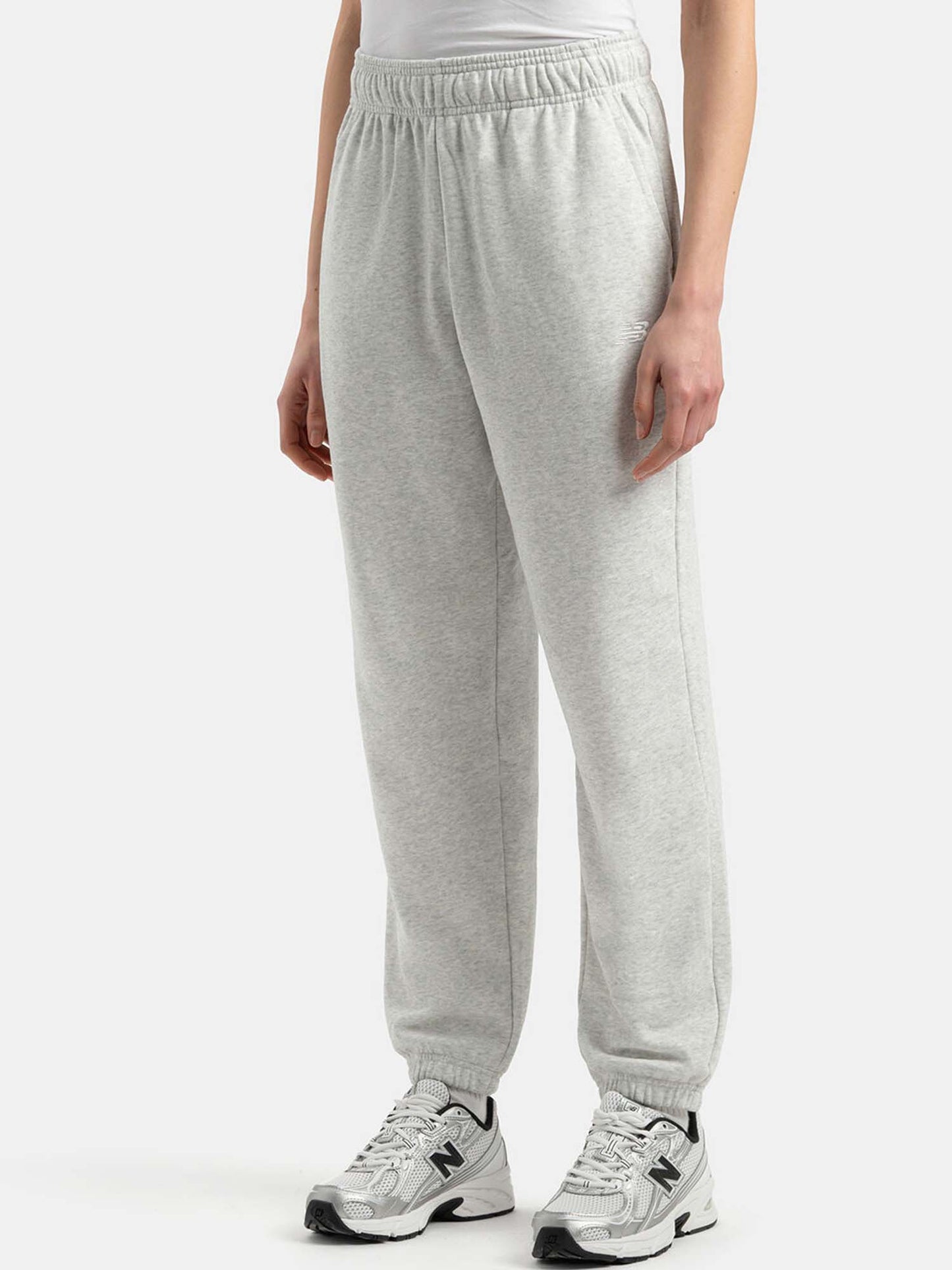 Pantaloni jogger Sport Essentials in French Terry grigio donna