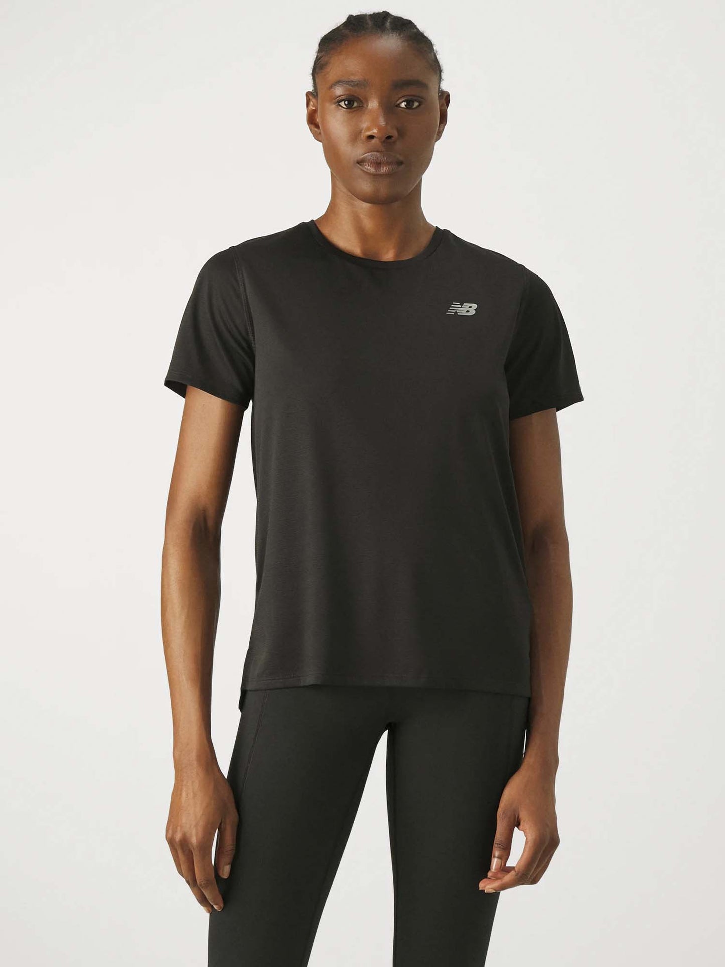 New Balance Sport Essentials, t-shirt girocollo da donna nera