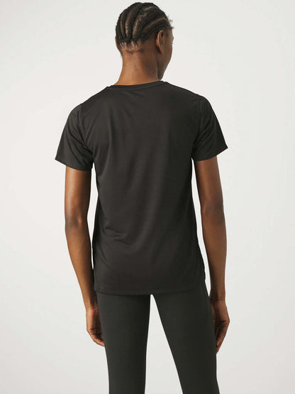 New Balance Sport Essentials, t-shirt girocollo da donna nera