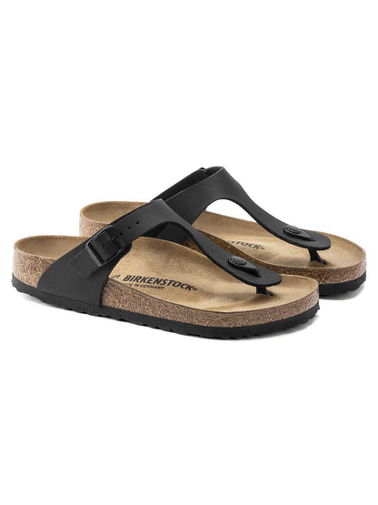 Sandali infradito Gizeh Birkenstock uomo neri in tessuto