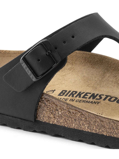 Sandali infradito Gizeh Birkenstock uomo neri in tessuto
