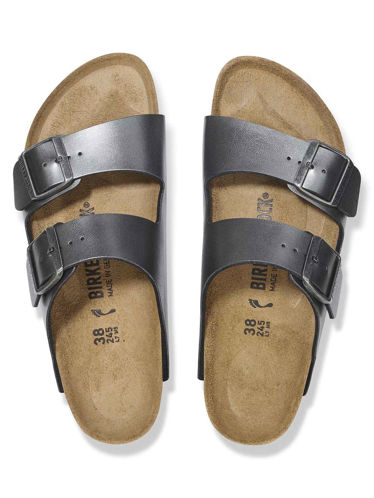 Birkenstock Arizona, sandali argento donna per la primavera-estate