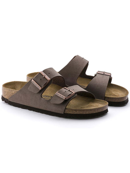 Sandalo Birkenstock Arizona donna mocca con doppia fibbia regolabile