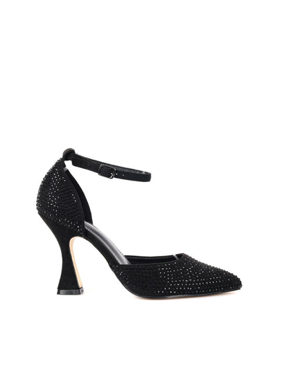 DECOLLETE' CON STRASS CLYO' DA DONNA NERO